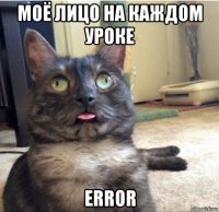 моё лицо на каждом уроке error