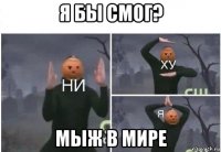 я бы смог? мыж в мире