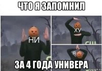 что я запомнил за 4 года универа