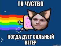 то чуство когда дует сильный ветер