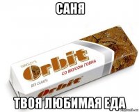 саня твоя любимая еда