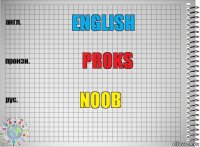 English ProKs Noob