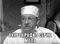  окурок родил серую моль