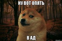 ну вот опять в ад