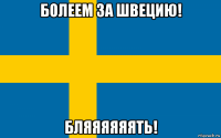 болеем за швецию! бляяяяяять!