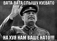 вата-вата слышу хуевато на хуя нам ваше нато!!!