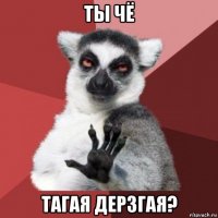 ты чё тагая дерзгая?