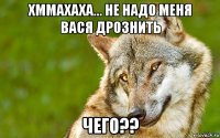 хммахаха... не надо меня вася дрознить чего??