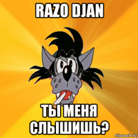 razo djan ты меня слышишь?