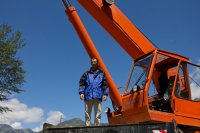 Создать мем Крановщик