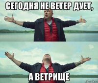 сегодня не ветер дует, а ветрище