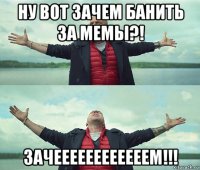 ну вот зачем банить за мемы?! зачеееееееееееем!!!