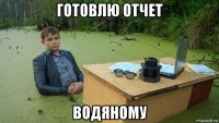 готовлю отчет водяному