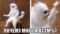  почему мне 2 а всем 5?