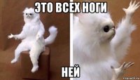 это всех ноги ней