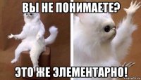 вы не понимаете? это же элементарно!