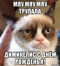 мяу мяу мяу трулала димикелис с днём рожденья!