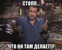 стопп... что он там делает!?