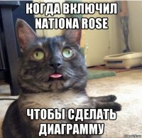 когда включил nationa rose чтобы сделать диаграмму