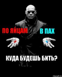 По яйцам В пах Куда будешь бить?