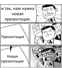 и так, нам нужна новая презентация. Презентация Новая презентация