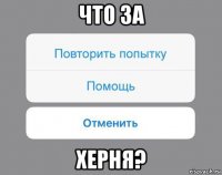 что за херня?