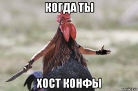 когда ты хост конфы