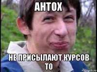 антох не присылают курсов то