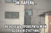  не хочешь проверить мой газовый счетчик?