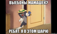 выебоны мамашек? ребят, я в этом шарю