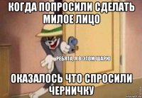 когда попросили сделать милое лицо оказалось что спросили черничку