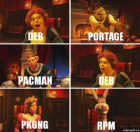 deb portage pacman deb pkgng rpm