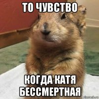 то чувство когда катя бессмертная