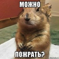 можно пожрать?