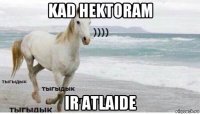 kad hektoram ir atlaide