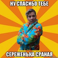 ну спасибо тебе сереженька сраная