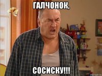 галчонок, сосиску!!!