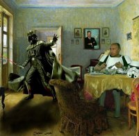 Создать мем Дарт Вейдер встречает Путина