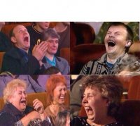 Создать мем Смеющиеся взрослые