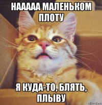 нааааа маленьком плоту я куда-то, блять, плыву