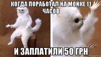 когда поработал на мойке 11 часов и заплатили 50 грн