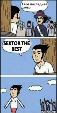 Sektor the best