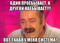 один проёбывает, а другой наёбывает!!! вот такая у меня система!