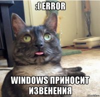:( error windows приносит извенения