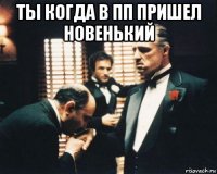 ты когда в пп пришел новенький 