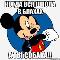 когда вся школа в блахах а ты собака!!