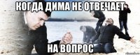 когда дима не отвечает на вопрос