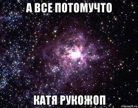 а все потомучто катя рукожоп