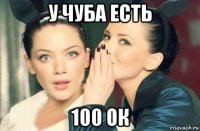 у чуба есть 100 ок