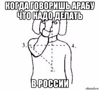 когда говоришь арабу что надо делать в россии